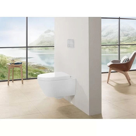 Унитаз подвесной Villeroy & Boch Subway 2.0 Plus 5614A1R1 альпийский белый CeramicPlus