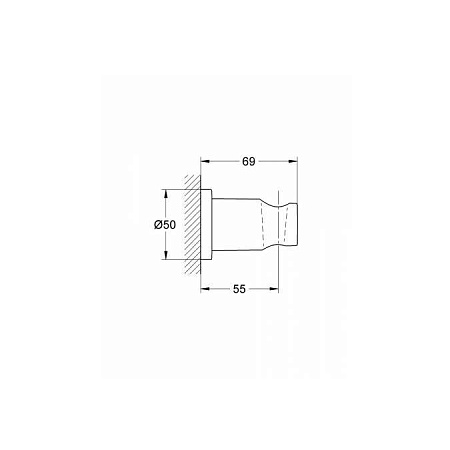 Держатель для душа Grohe Rainshower 27074GN0 холодный рассвет матовый