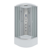 Душевая кабина Niagara Classic NG-2309-14F 100x100x215 стекло матовое/профиль серебро