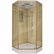 Душевая кабина Niagara Lux 7702DG 100х100 см, золото Душевая кабина Niagara Lux 7702DG 100х100 см, золото