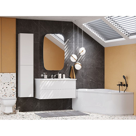 Тумба с раковиной Aquaton Сохо 1A258201AJ010 100 белый