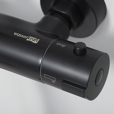 Душевая стойка WasserKRAFT Thermo A28801 черный матовый