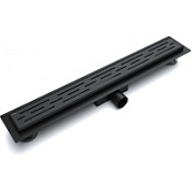 Душевой лоток Esbano Meta M-RAIN-70MB с решёткой, черный матовый