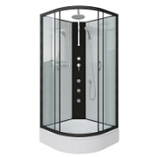 Душевая кабина Niagara Classic NG-6702-14BKTG 100x100x210 стекло прозрачное/профиль черный