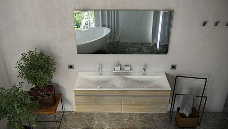 Мебель для ванной Velvex Pulsus 140 дуб сонома