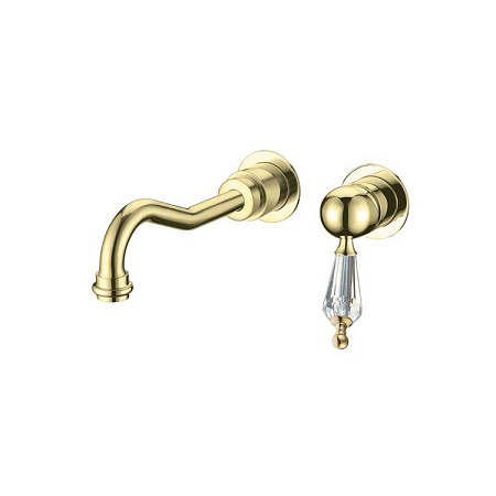 Смеситель Boheme Imperiale Ripresa 327 для раковины, встроенный, золото