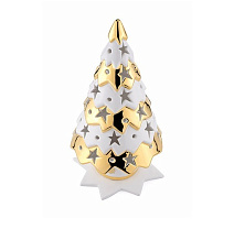 Сувенир ёлочка Migliore Christmas 29701 белый, декор золото