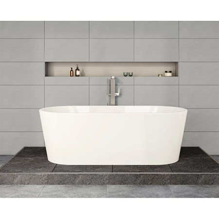 Ванна акриловая VitrA Geo 65370006000 170x80 с ножками и сифоном