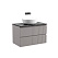 Тумба с раковиной и столешницей Sancos Snob T 80 SNT80SM+TT80A1 Doha Soft/Black Sky