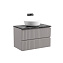 Тумба с раковиной и столешницей Sancos Snob T 80 SNT80SM+TT80A1 Doha Soft/Black Sky