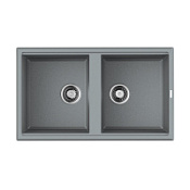 Кухонная мойка Omoikiri Tedori 86-2-GR 51x86x20 Leningrad Grey