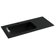 Раковина накладная Ceramica Nova Grace CN7014MB 101x45.7x13.7 чаша слева, черный матовый