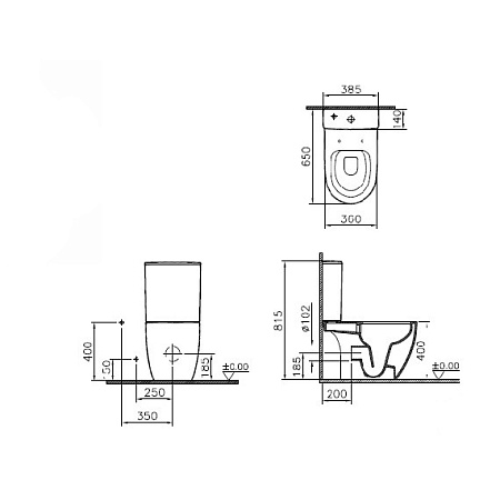 Унитаз-компакт VitrA Sento 9830B003-7204
