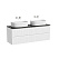 Тумба с раковиной и столешницей Sancos Snob T 140 SNT70W+TT140A1 Bianco/Black Sky