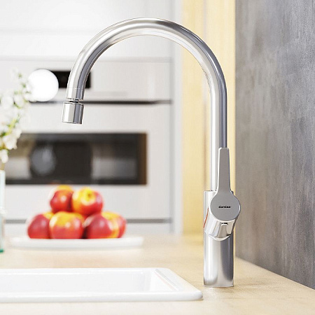 Смеситель Damixa Eclipse 310722000 для кухонной мойки, хром