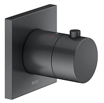 Смеситель Keuco Ixmo 59553130002 для душа, с термостатом, хром, черный шлифованный