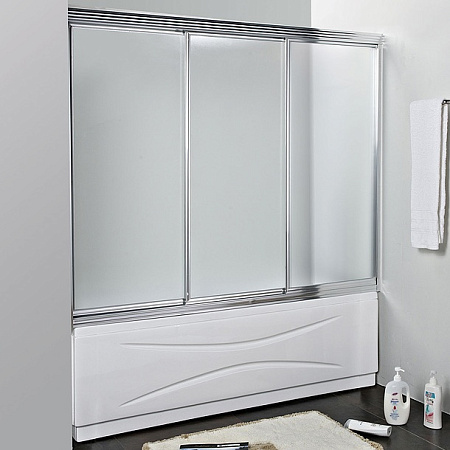 Шторка на ванну Cezares Family V 3 200, прозрачное стекло