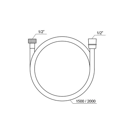 Душевой шланг Ravak 913.20 X07P568 черный