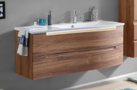 Тумба с раковиной Puris Purefaction SETP212BL 676/180 120 L дуб чарлстон, с подсветкой
