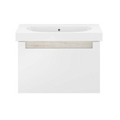 Тумба с раковиной Kerama Marazzi Buongiorno BGP.80.1+1\WHT белая глянцевая, дуб кантри