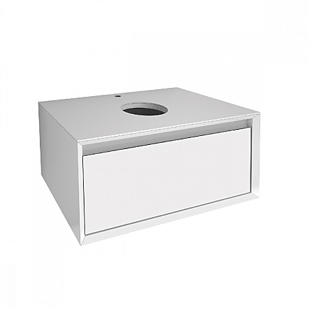 Тумба под раковину Dreja Box 60 белый глянец