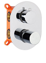 Смеситель AQG Tube 01TUB351NC для душа, хром/черный матовый