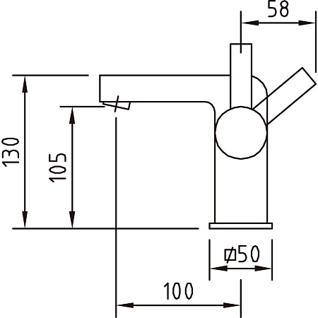 Смеситель Clever Bimini 97041 для раковины, хром