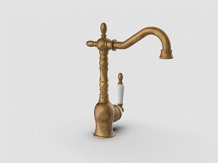 Смеситель GPD Retro MTL180-SO для раковины, Gold Oxide