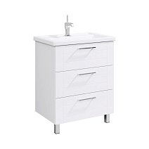 Тумба с раковиной Aqwella Манчестер MAN01073 70 напольная, белый