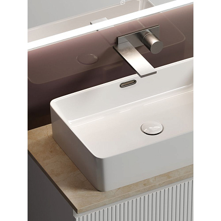 Мебель для ванной со столешницей Sancos Snob T 80 SNT80W+TT80A1 Bianco/Kreman
