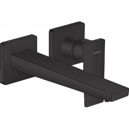 Смеситель Hansgrohe Metropol 32526670 для раковины, настенный, черный матовый