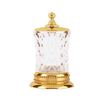 Стакан Boheme Imperiale 10415 для ватных дисков, золото