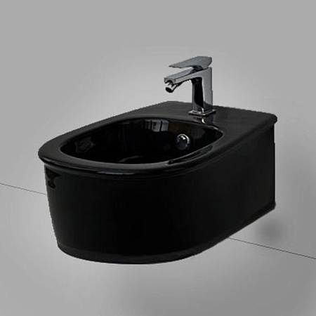 Биде подвесное ArtCeram Azuley AZB001 03;00 черный глянцевый