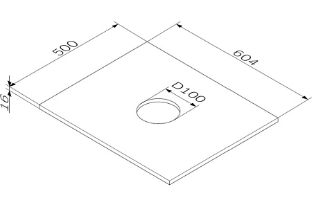 Столешница Am.Pm Func M8FST0600OF 60 дерево текстурированное