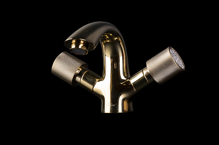 Смеситель Boheme Royal Cristal 291-Royal/CRST для раковины, золото