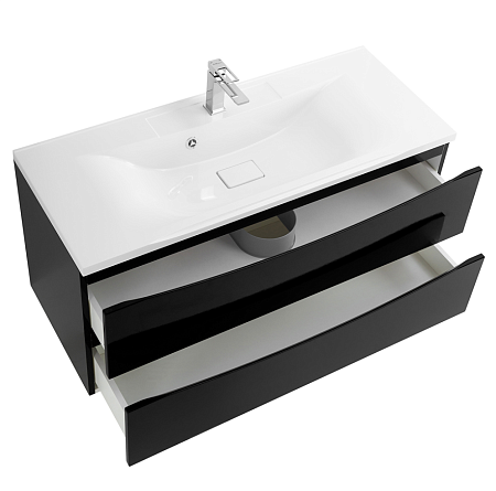 Тумба с раковиной BelBagno Marino MARINO-1200-2C-SO-NL-P 120 nero lucido