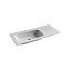 Раковина накладная Ceramica Nova Grace CN7014 102x47x15 чаша слева, белый - фото 1
