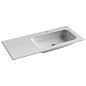 Раковина накладная Ceramicanova Grace CN7015 102x47x15 чаша справа, белый
