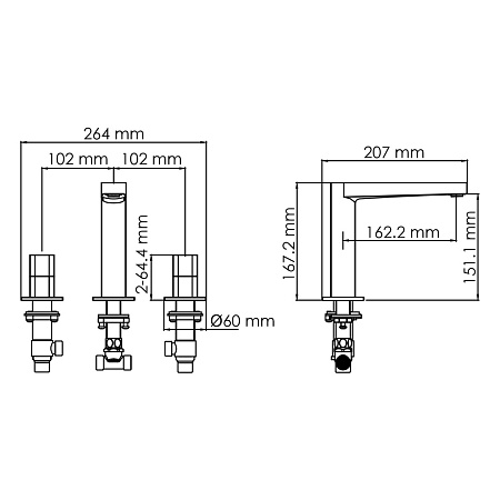Смеситель WasserKRAFT Naab 8635 для раковины, хром