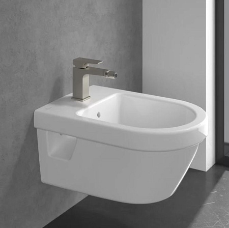 Смеситель Villeroy & Boch Architectura Square TVB12500100064 для биде, никель сатинированный