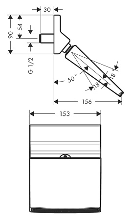 Верхний душ Hansgrohe Raindance 26442000 хром