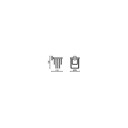 Держатель для фена Bagno & Associati Tecno TE17051 CR