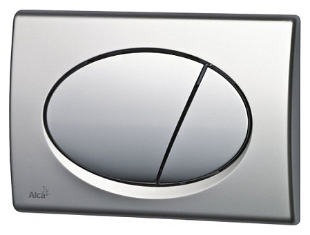 Кнопка смыва AlcaPlast ALCA M72 хром матовый