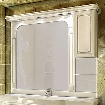 Шкаф-зеркало Aquanet Фредерика new 140