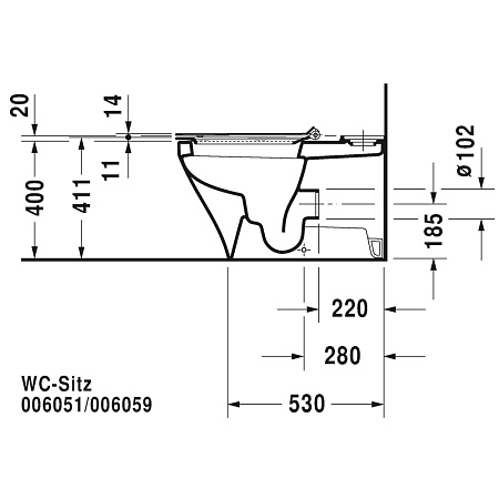 Чаша для унитаза-компакта Duravit DuraStyle 2156090000