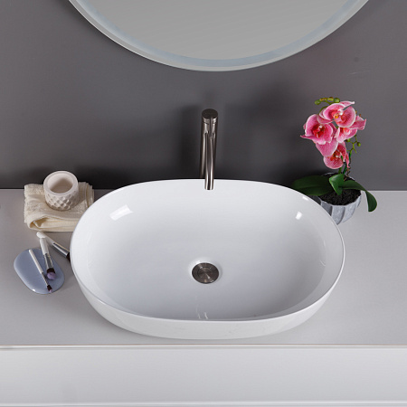 Раковина накладная BelBagno BB1348 42x61x14 белый