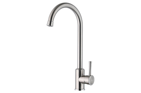 Смеситель Zorg Steel Hammer SH 5188 INOX для кухонной мойки, нержавейка