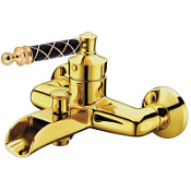 Смеситель Boheme Vogue 213-MR-B для ванны, золото/черный Murano