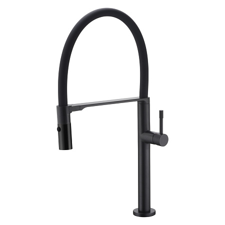 Смеситель Boheme Uno 114-B для кухонной мойки, черный