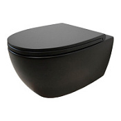 Унитаз подвесной  Globo 4all MDS03AR черный матовый